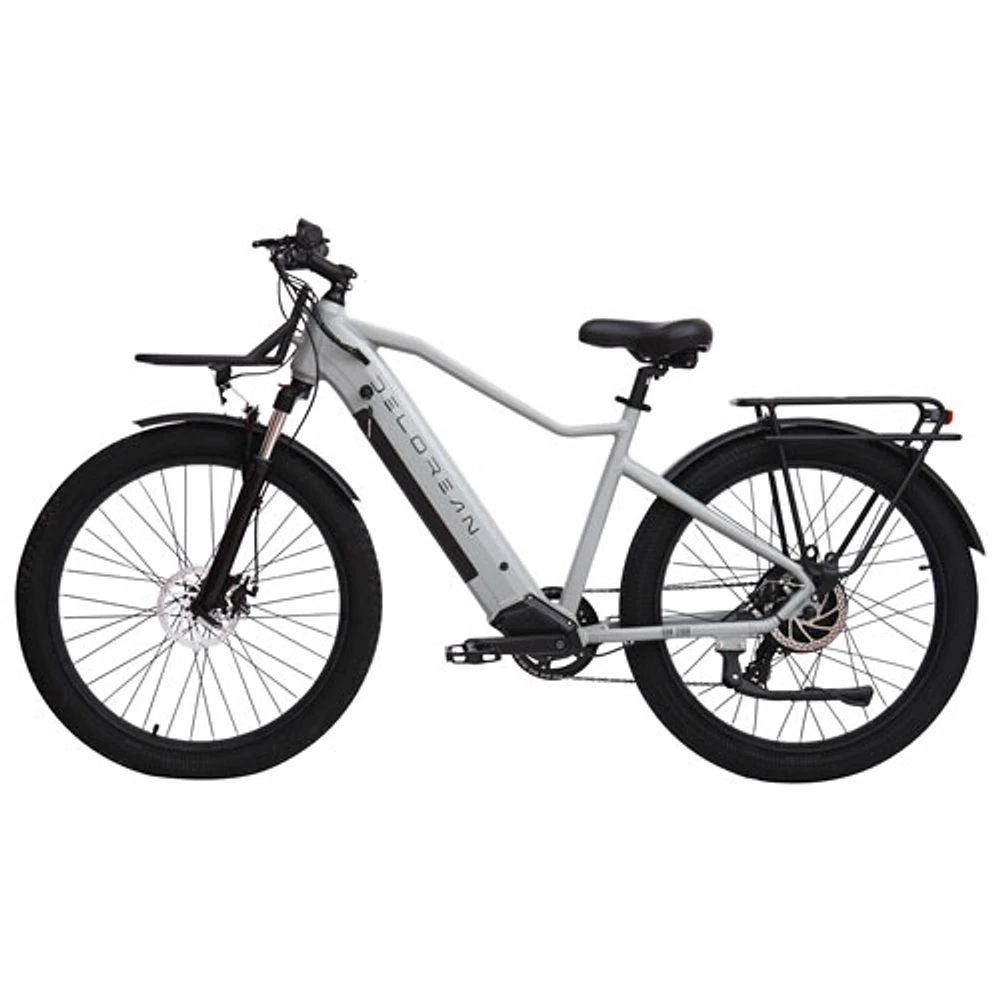 DeLorean DM200 500W Electric Bike (Up to 80.46km Battery Range/ 32km/hr Top Speed) - Grey