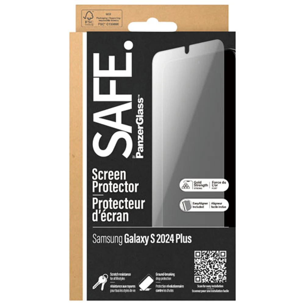 Protecteur d'écran en verre SAFE de PanzerGlass pour Galaxy S24 Plus