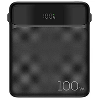 Chargeur portable PD 100 W 20 000 mAh avec câbles intégrés de Kopplen - Noir