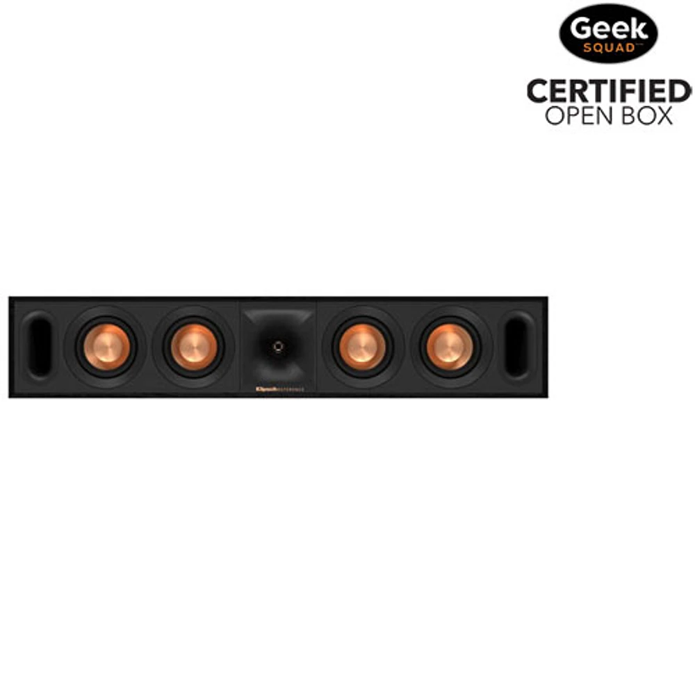 Boîte ouverte - Haut-parleur de canal central à 2 voies de 400 W Quad R30C de Klipsch - Noir