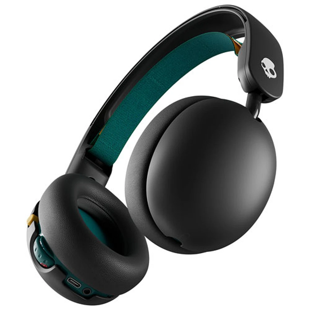 Skullcandy Grom Wireless Over-Ear Sound Isolating Bluetooth Kids Headphones - Black Verdigris