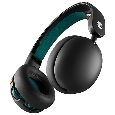 Skullcandy Grom Wireless Over-Ear Sound Isolating Bluetooth Kids Headphones - Black Verdigris