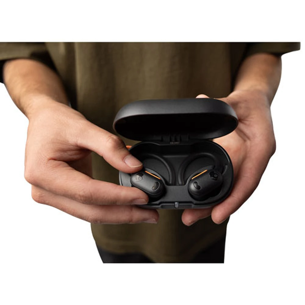Skullcandy Push ANC Active In-Ear Noise Cancelling True Wireless Earbuds - Black/Orange