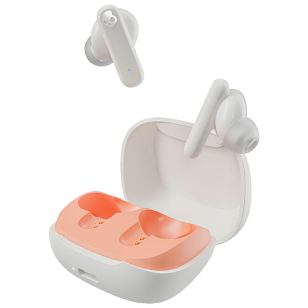 Skullcandy Smokin' Buds In-Ear Sound Isolating True Wireless Earbuds - Bone Orange