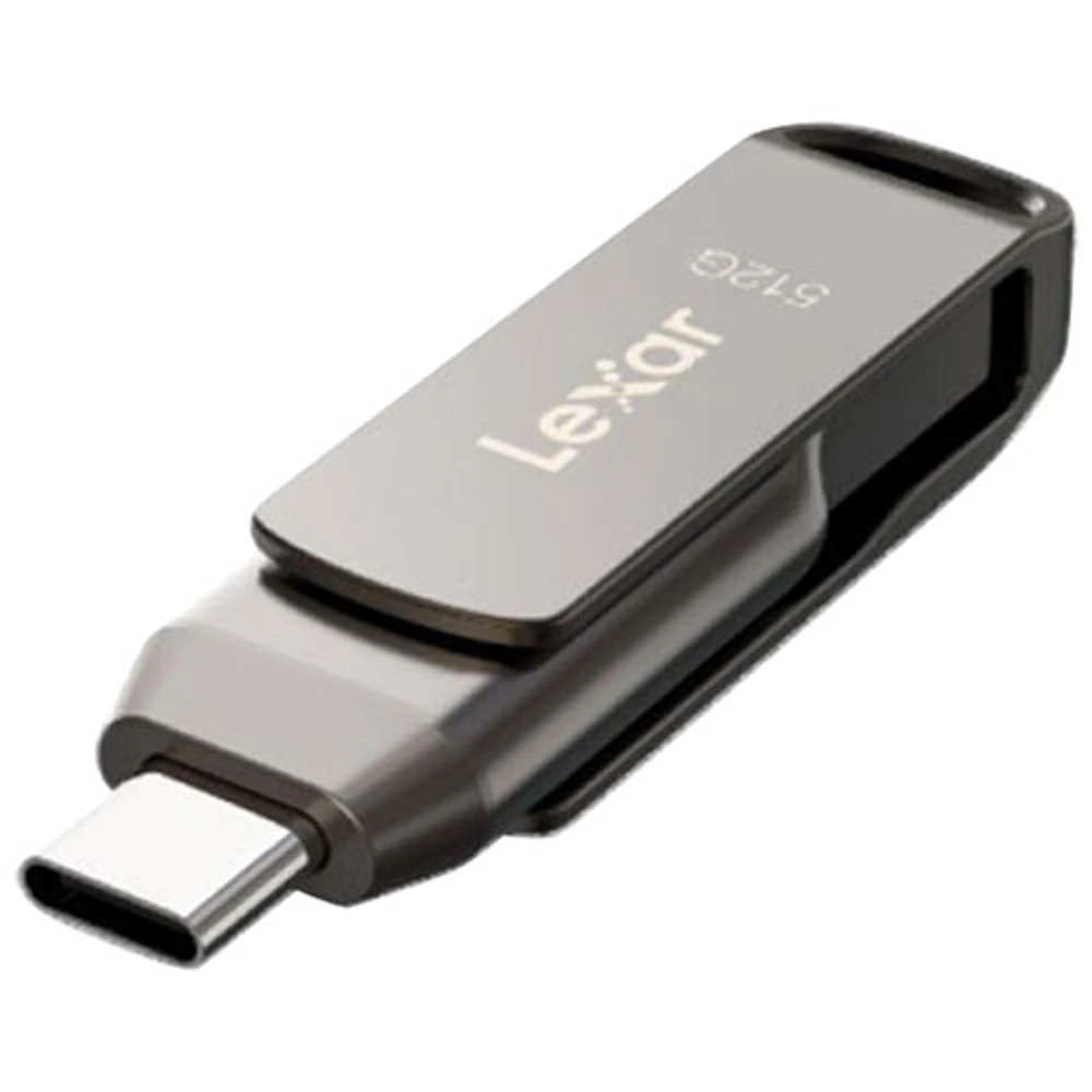 Lexar JumpDrive Dual Drive D400 512GB USB 3.1 + USB-C Flash Drive