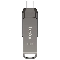 Lexar JumpDrive Dual Drive D400 512GB USB 3.1 + USB-C Flash Drive