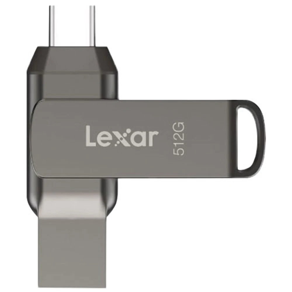 Lexar JumpDrive Dual Drive D400 512GB USB 3.1 + USB-C Flash Drive