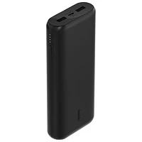 Chargeur portable USB-A/USB-C à 3 ports de 20000 mAh BoostCharge de Belkin - Noir