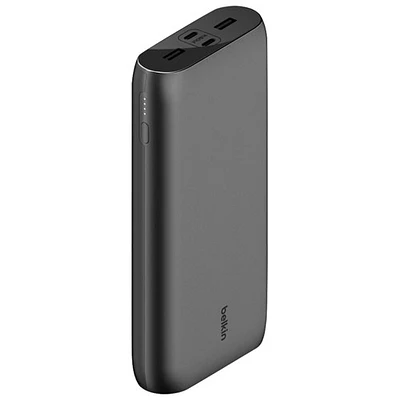 Chargeur portable USB-A/USB-C à 4 ports de 26 000 mAh BoostCharge de Belkin - Noir