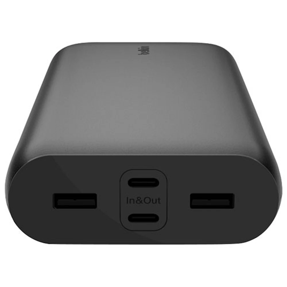 Chargeur portable USB-A/USB-C à 4 ports de 26 000 mAh BoostCharge de Belkin - Noir