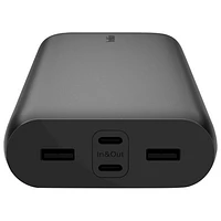 Chargeur portable USB-A/USB-C à 4 ports de 26 000 mAh BoostCharge de Belkin - Noir