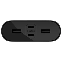 Chargeur portable USB-A/USB-C à 4 ports de 26 000 mAh BoostCharge de Belkin - Noir