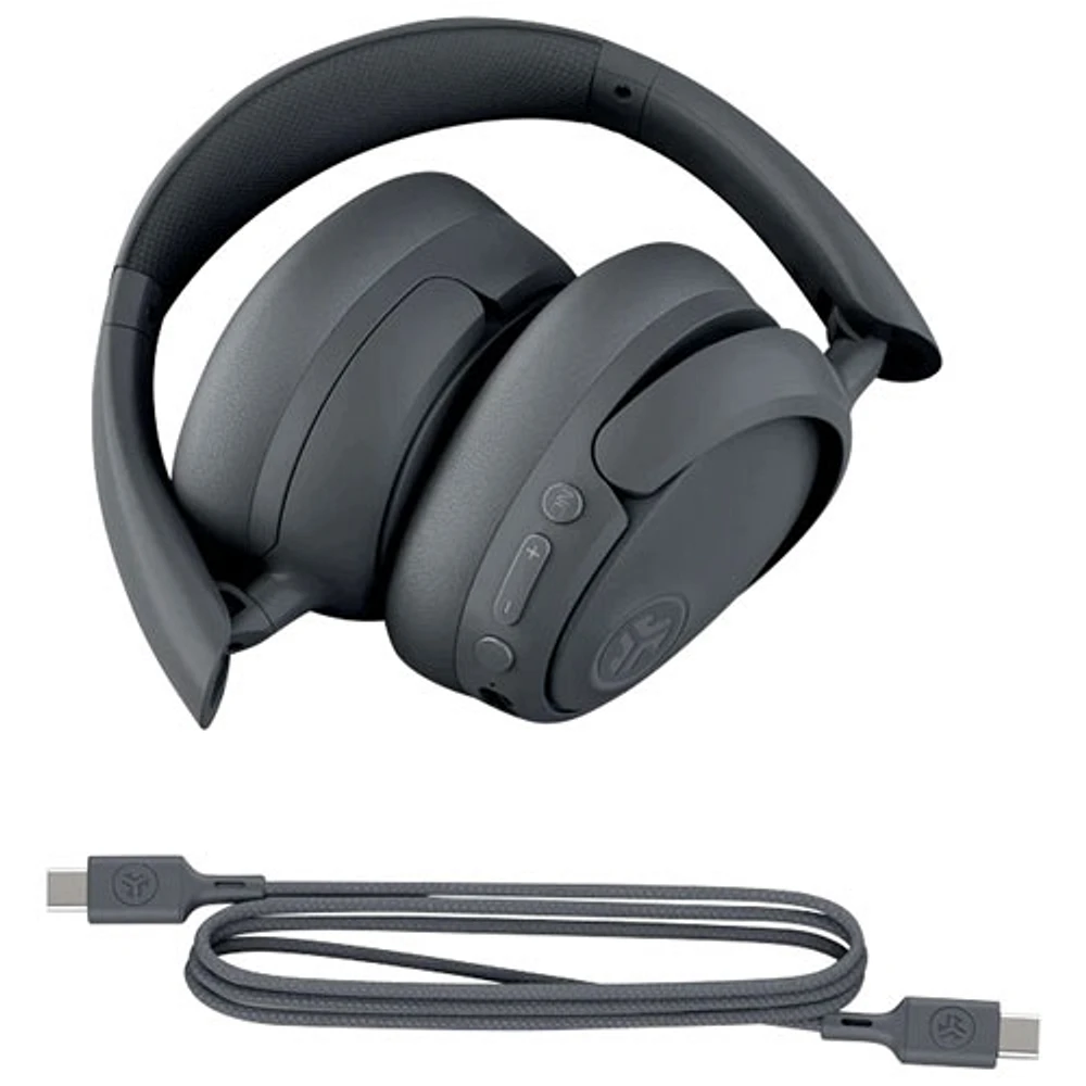 JLab JBuds Lux Over-Ear Noise Cancelling Bluetooth Headphones - Graphite