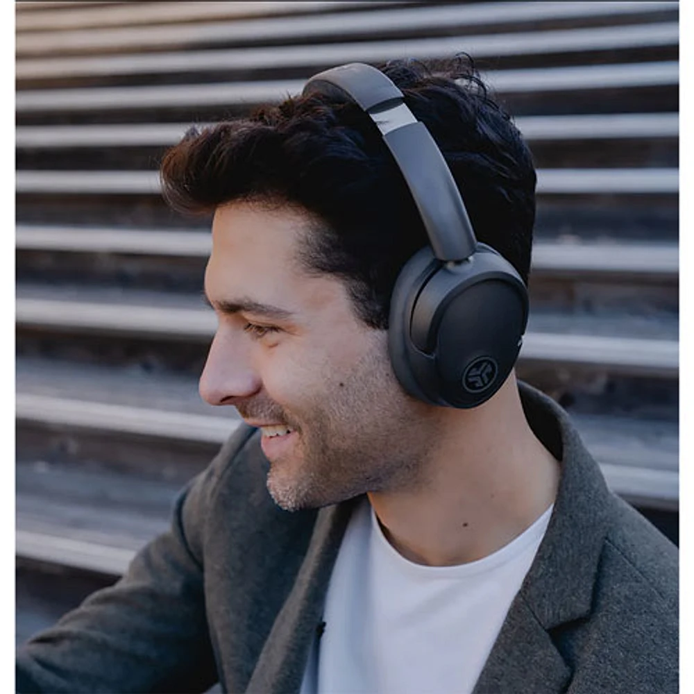 JLab JBuds Lux Over-Ear Noise Cancelling Bluetooth Headphones - Graphite