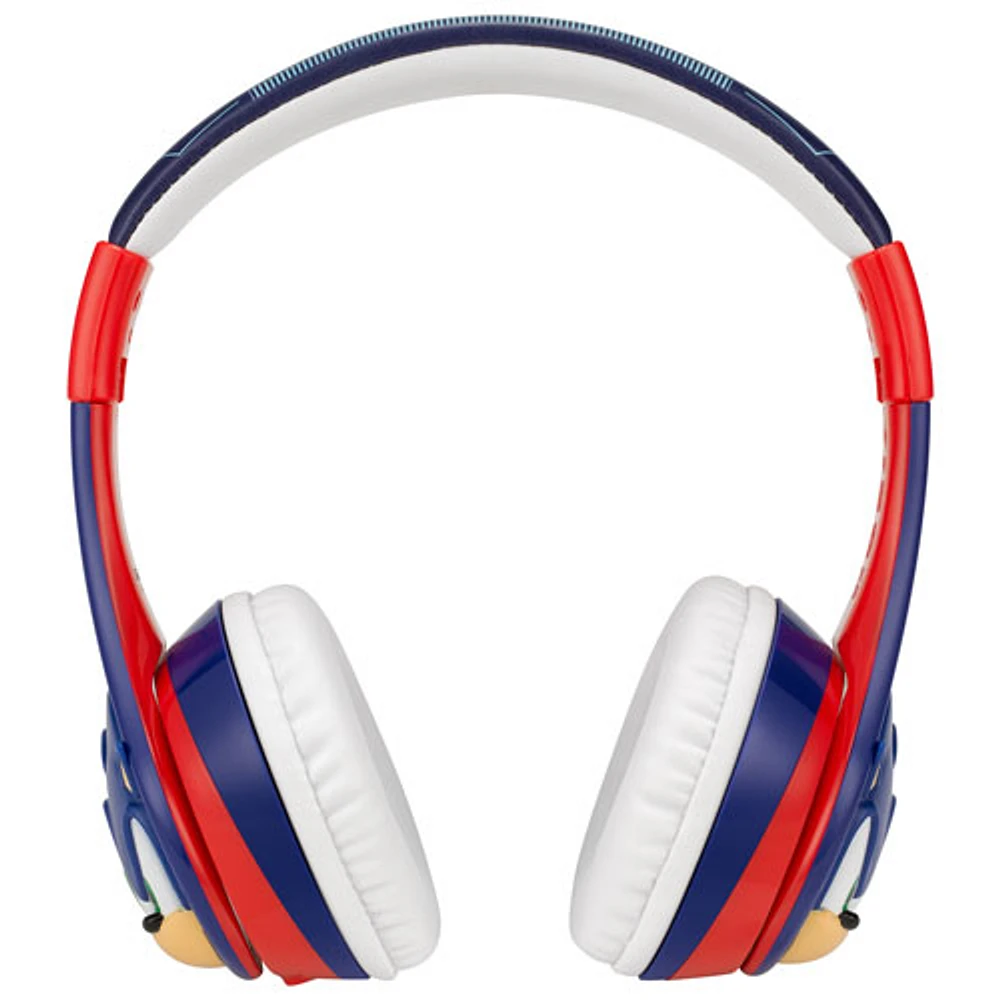 KIDdesigns Sonic Over-Ear Bluetooth Kids Headphones with Microphone - Blue/Red/White