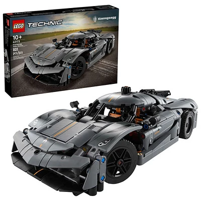 LEGO Technic : L'hypervoiture Koenigsegg Jesko Absolut grise - 801 pièces (42173)