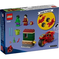 LEGO Marvel : Iron Man avec une moto et Hulk - 68 pièces (76287)