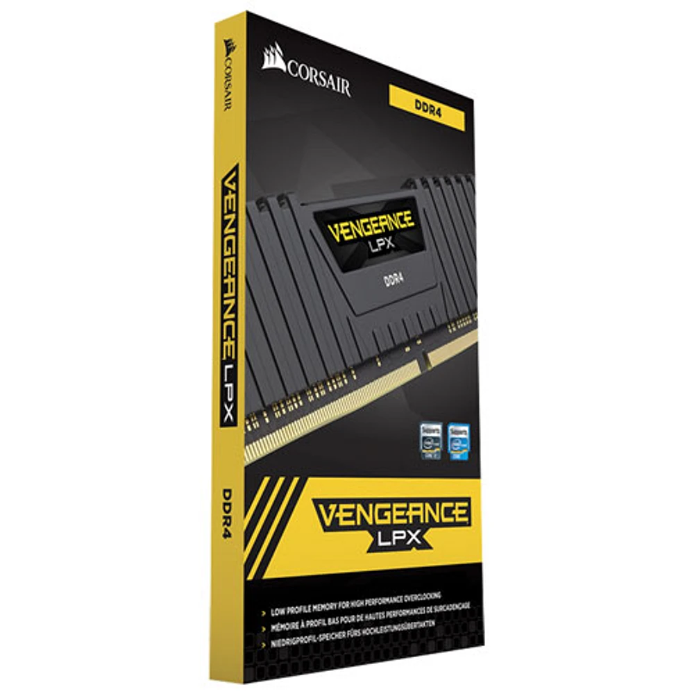 Mémoire DDR4 64 Go (2 x 32 Go) 3200 MHz Vengeance LPX de Corsair pour PC (CMK64GX4M2E3200C16)