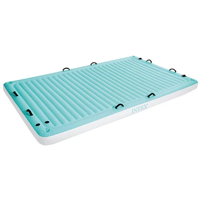 Matelas flottant d'Intex - 10 pi et 2 po x 6 pi et 7 po - Bleu/Blanc