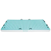 Matelas flottant d'Intex - 10 pi et 2 po x 6 pi et 7 po - Bleu/Blanc