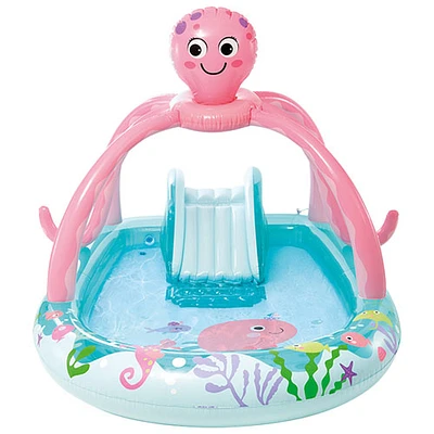 Intex Friendly Octopus Inflatable Play Centre with Pool, Slide & Water Sprayer