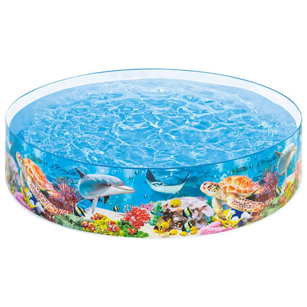 Intex Deep Sea Blue SnapSet Kiddie Pool - 8ft x 1.5ft