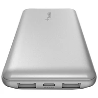 Belkin BoostCharge 10000 mAh USB-A/USB-C 15W PD Power Bank - Silver