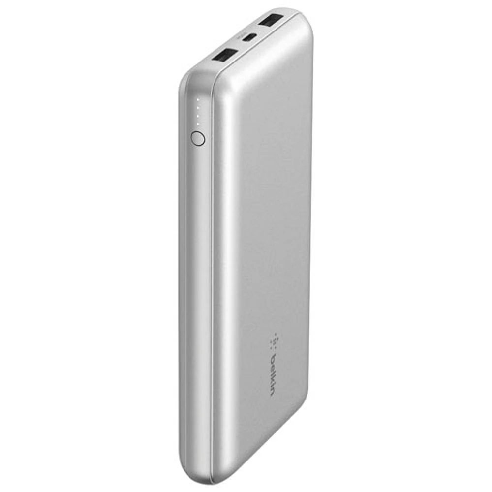 Belkin BoostCharge 20000 mAh USB-A/USB-C Power Bank - Silver