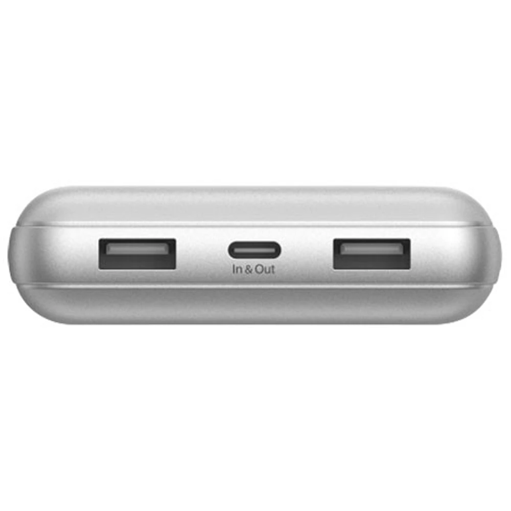 Belkin BoostCharge 20000 mAh USB-A/USB-C Power Bank - Silver