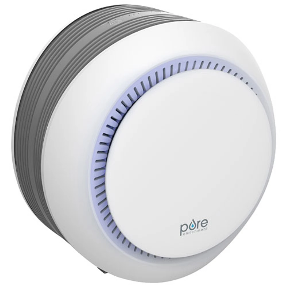 Purificateur d'air PureZone Halo de Pure Enrichment avec filtre HEPA - Blanc