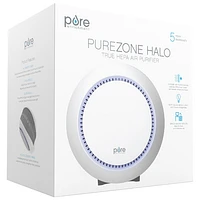 Purificateur d'air PureZone Halo de Pure Enrichment avec filtre HEPA - Blanc