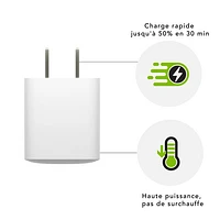 Chargeur mural USB-C GaN 25 W de dbramante1928 (DB-CH25USWHU503)