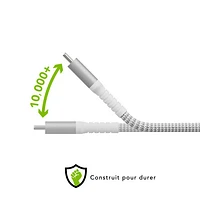 dbramante1928 2.5m (8ft) USB-C to Lightning Braided Cable (DB-CB25CLGRU512) - White