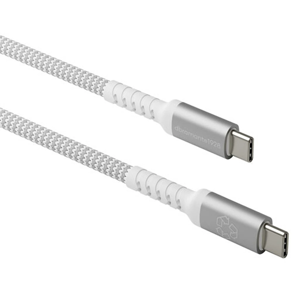 dbramante1928 1.2m (3.94ft) USB-C to USB-C Braided Cable (DB-CB12CCGRU507) - White