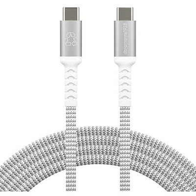 dbramante1928 2.5m (8ft) USB-C to USB-C Braided Cable (DB-CB25CCGRU511) - White