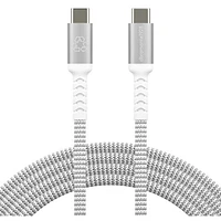 dbramante1928 2.5m (8ft) USB-C to USB-C Braided Cable (DB-CB25CCGRU511) - White