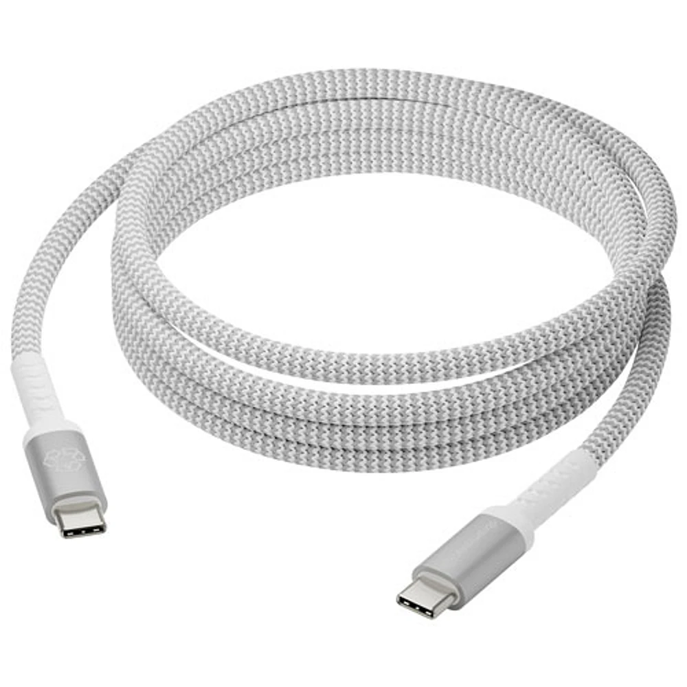 dbramante1928 2.5m (8ft) USB-C to USB-C Braided Cable (DB-CB25CCGRU511) - White