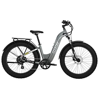 Aventon Aventure.2 Step-Through Fat Tire Electric Mountain Bike (750W Motor/96km Range/32km/h Top Speed) - Medium - Slate Grey