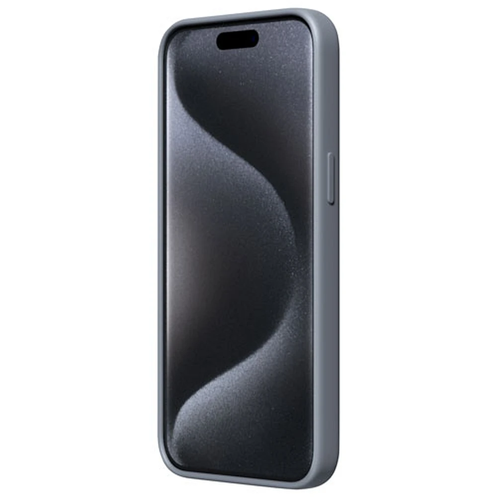 Étui rigide ajusté en silicone Sensor d'Incipio avec protecteur de lentille pour iPhone 15 Pro Max - Gris