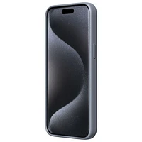 Étui rigide ajusté en silicone Sensor d'Incipio avec protecteur de lentille pour iPhone 15 Pro Max - Gris