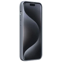 Étui rigide ajusté en silicone Sensor d'Incipio avec protecteur de lentille pour iPhone 15 Pro Max - Gris
