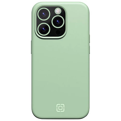 Étui rigide ajusté en silicone Sensor d'Incipio avec protecteur de lentille pour iPhone 15 Pro - Sauge