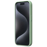 Étui rigide ajusté en silicone Sensor d'Incipio avec protecteur de lentille pour iPhone 15 Pro - Sauge