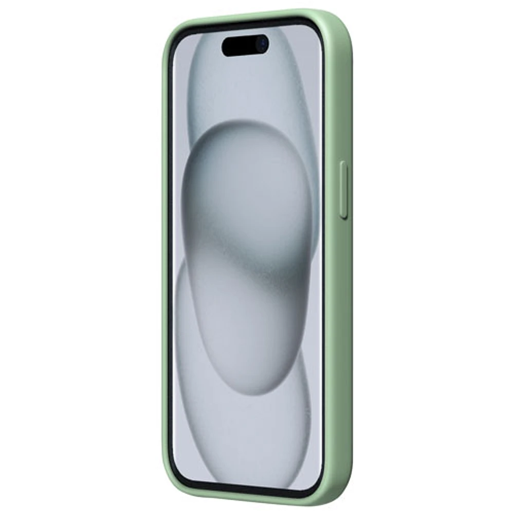 Étui rigide ajusté en silicone Sensor d'Incipio avec protecteur de lentille pour iPhone 15/14/13 - Sauge - Exclusivité de Best Buy