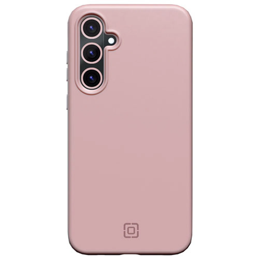 Incipio Sensor Silicone Fitted Hard Shell w/ Lens Protector for Galaxy A35 -Blush Pink -Only at Best Buy