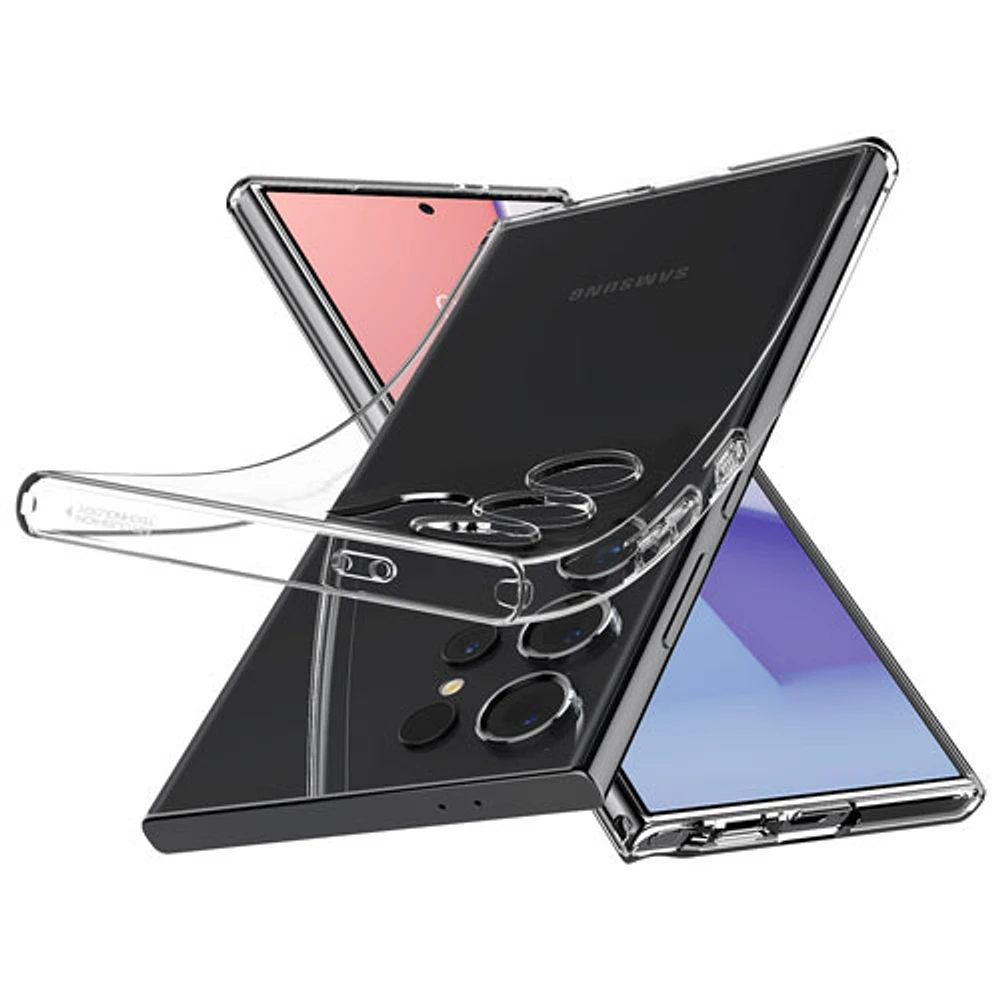 Spigen Crystal Flex Fitted Hard Shell Case for Galaxy S24 Ultra - Crystal Clear