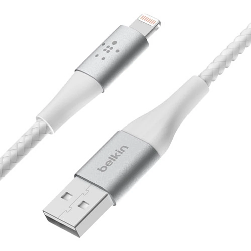 Belkin BoostCharge Braided 2m (6.6 ft.) USB-A to Lightning Cable (CAA002bt2MWH)