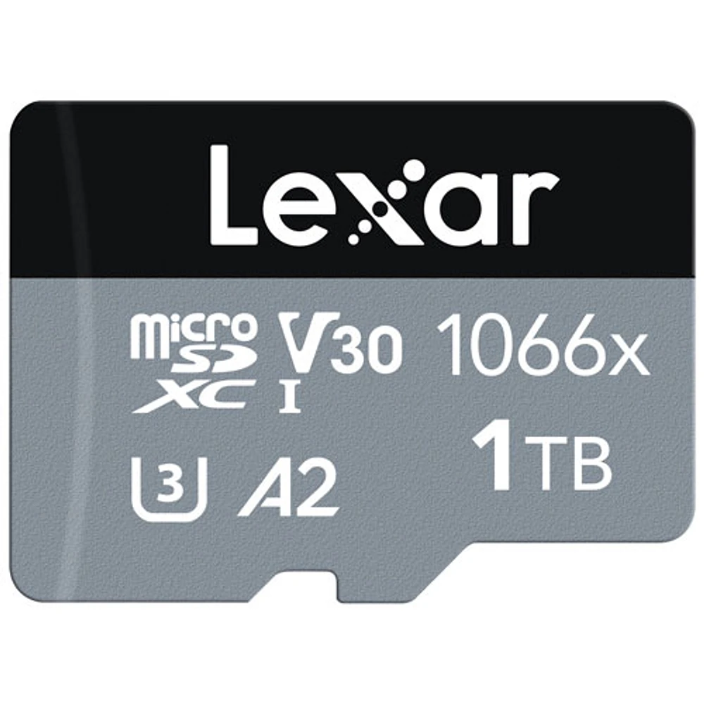 Carte mémoire microSDXC 1 To 160 Mo/s Professional 1066x de Lexar