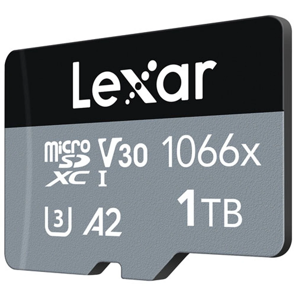 Carte mémoire microSDXC 1 To 160 Mo/s Professional 1066x de Lexar