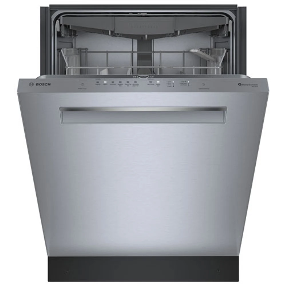 Lave-vaisselle encastrable 24 po 38 dB, cuve inox et 3e panier série 500 de Bosch (SHP95CM5N) - Inox